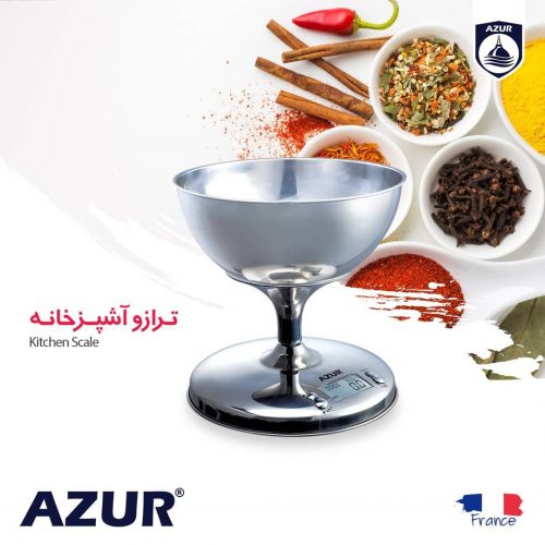 گچین مال  - ترازوی آشپزخانه دیجیتال آزور – مناسب برای اندازه‌گیری دقیق مواد غذایی
